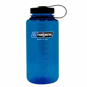 Blaue Nalgene-Wasserflasche