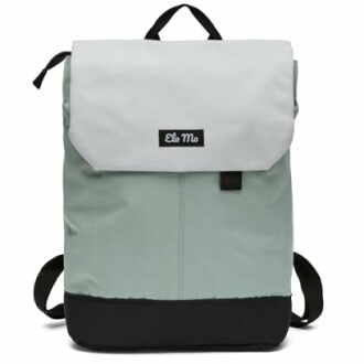 Grüner Rucksack mit Klappe