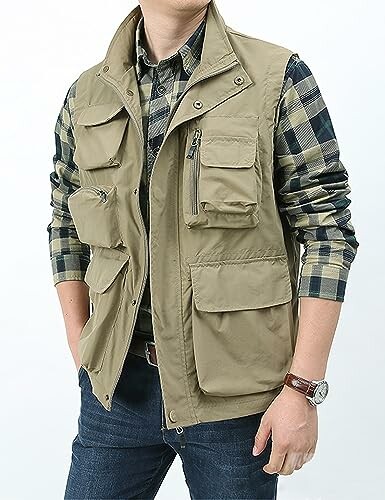 Vanchenl Herren Utility Weste