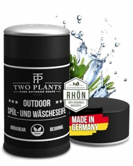 Outdoor Seife von Two Plants, biologisch abbaubar und vegan.