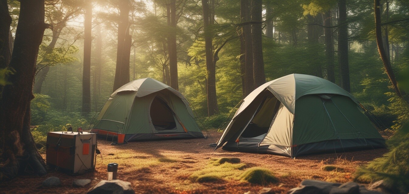 Solarbetriebene Campingausrüstung