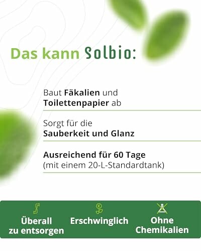 Solbio Produktvorteile zur Toilettenreinigung