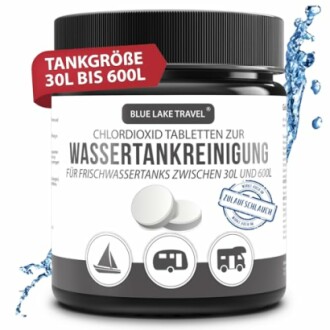 Chlordioxid Tabletten zur Reinigung von Wassertanks